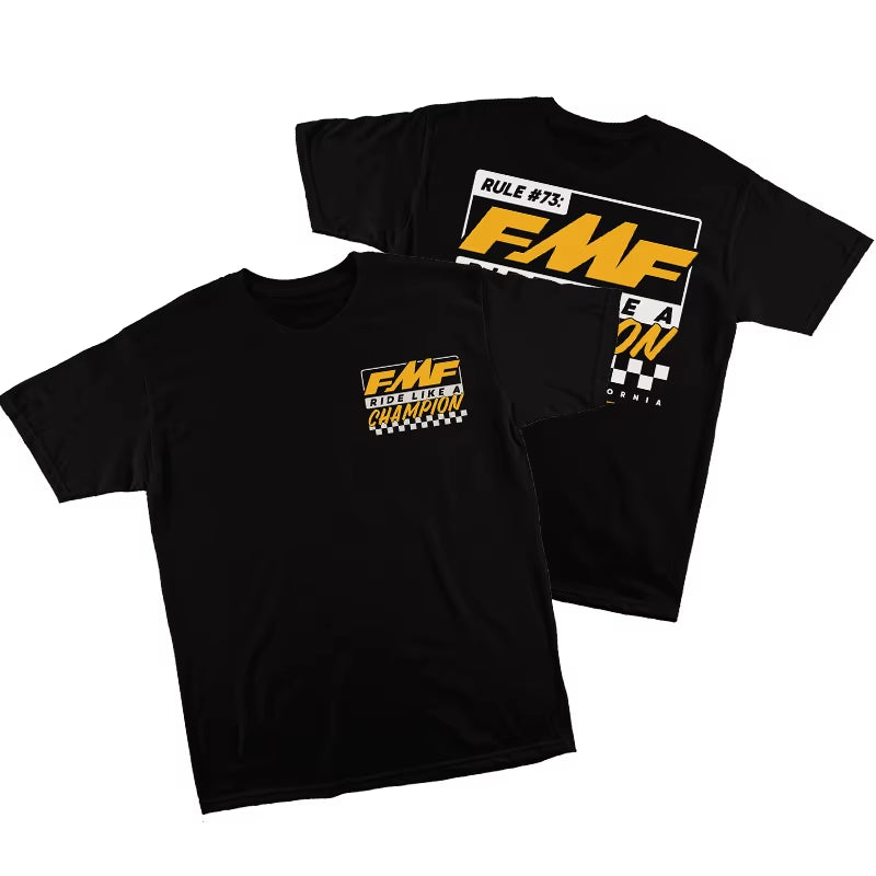 2025 Men'S T-Shirt Women'S RULE # 73 TEE FMF Racing T-Shirt Cotton Retro Short Sleeved T-Shirt Men'S Top Street Wear T-Shirt